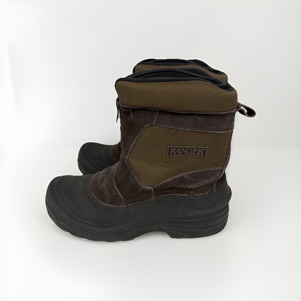 Ranger Boots Resistant Men's 8 Rubber Suede leather BROWN snow‎ EUC insulated